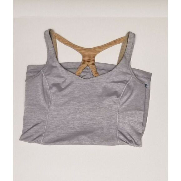 lululemon Athletica Scoop Neckline Workout/Athleisure Top Color Gray Size 6 - Picture 8 of 9